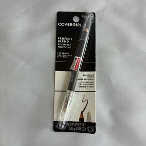 Covergirl NEW Perfect Blend Eye Pencil Black Brown Blendable Water Resistant 110